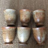 6 tasses en grès