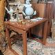 Teak sofa end