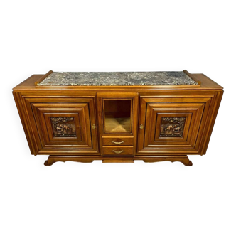 Buffet-Enfilade en noyer époque art déco