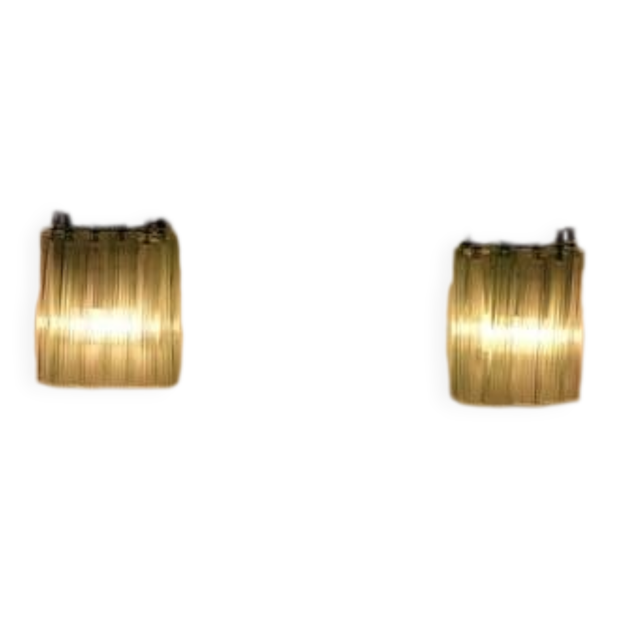 Pair of Murano glass wall sconces, Italy, 1960s.