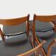 6 vintage Danish Scandinavian chairs by Aerthoj Jensen & Molholm in teak.