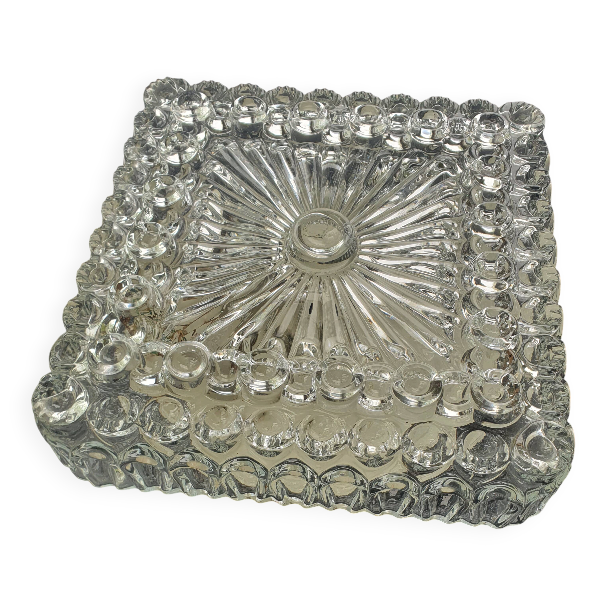 Large ceiling light or vintage wall sconce from the 1970s.