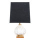 Lampe de table en laiton et porcelaine