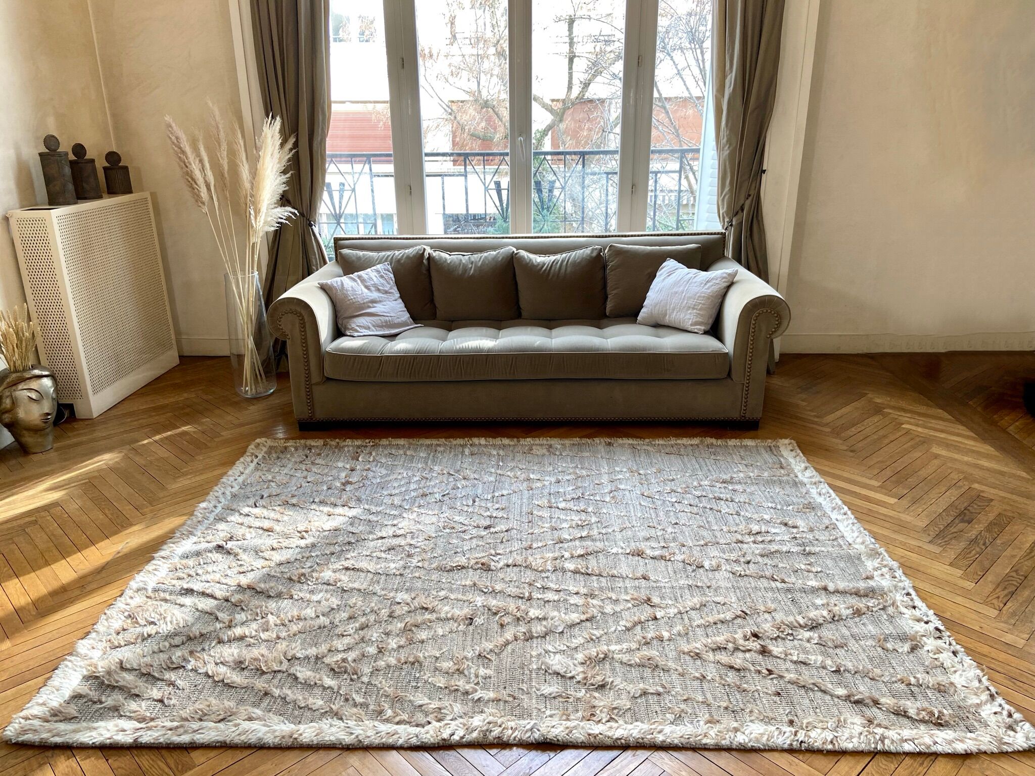 Berber beige carpet