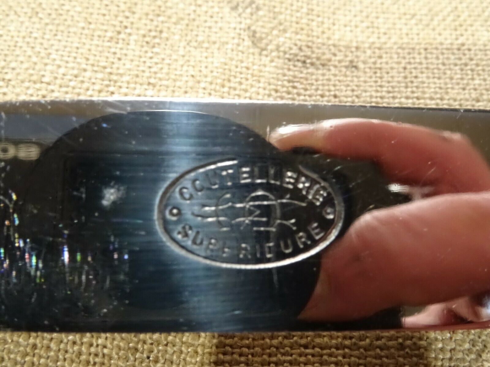 6 old knives handle ebony cutlery superior