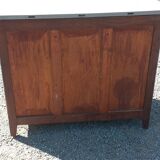 Parisian sideboard in oak and walnut 2 doors 2 drawers from the 20s