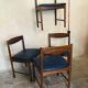 Lot de 4 chaises scandinaves teck 1960’s
