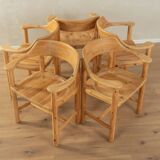 5x Rainer Daumiller Chairs, Solid Pine