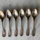 Small silver-plated metal spoons