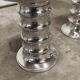 Paire de tabourets aluminium chromé Eichholtz 2000