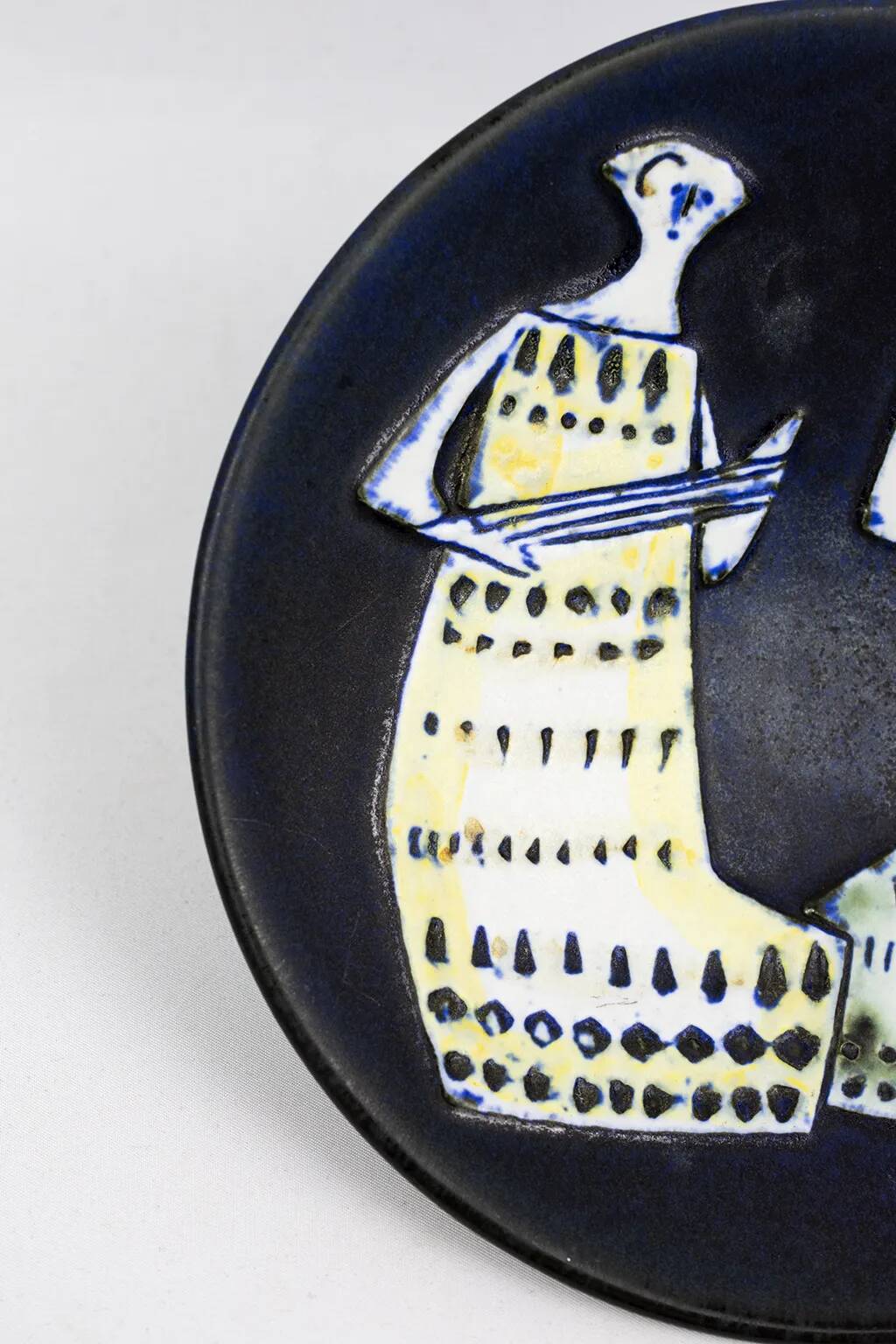Lisa Larson – Glazed plate "Variety" for Gustavsberg, Sweden, 1956