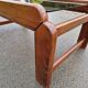 Vintage smoked glass coffee table