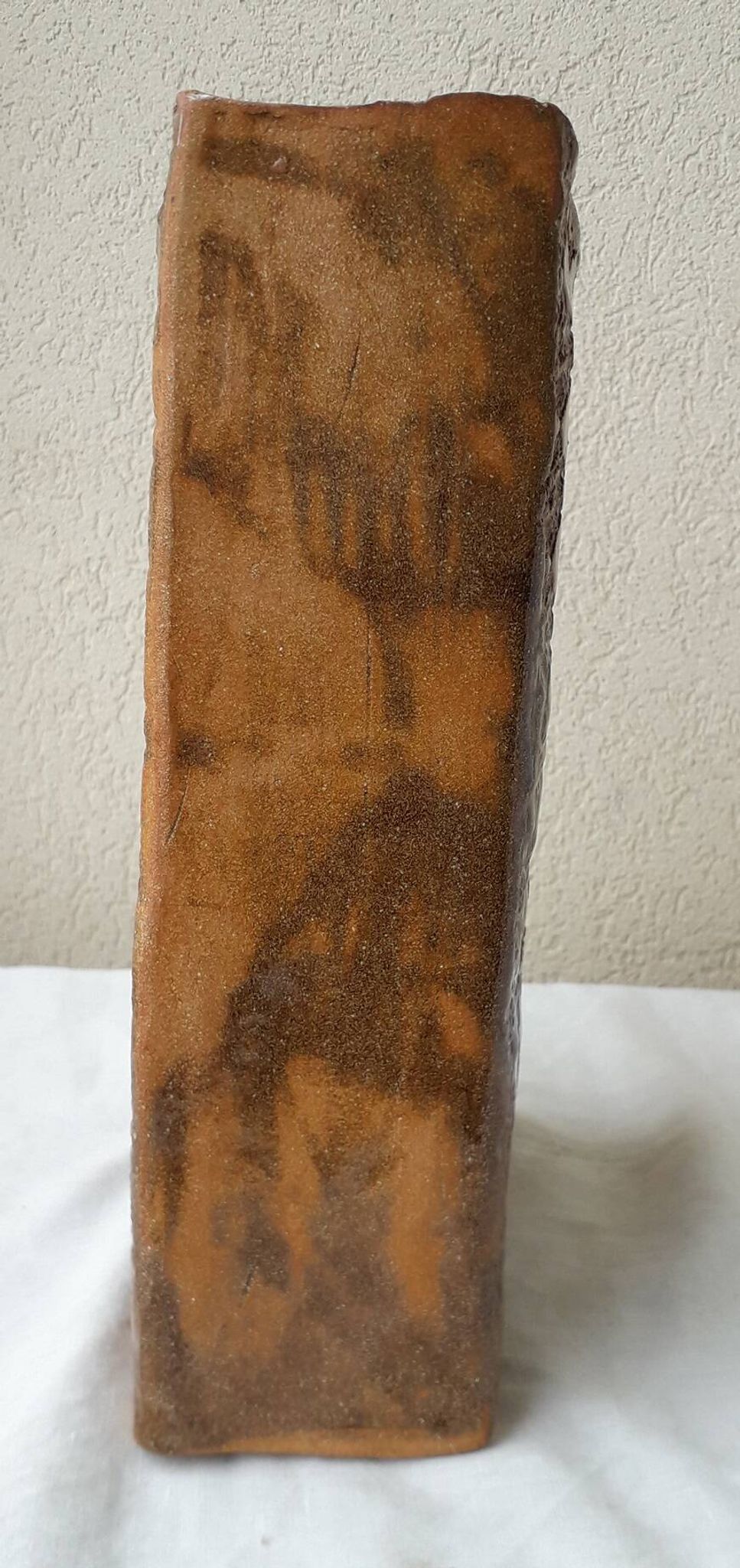 Brown ceramic vase