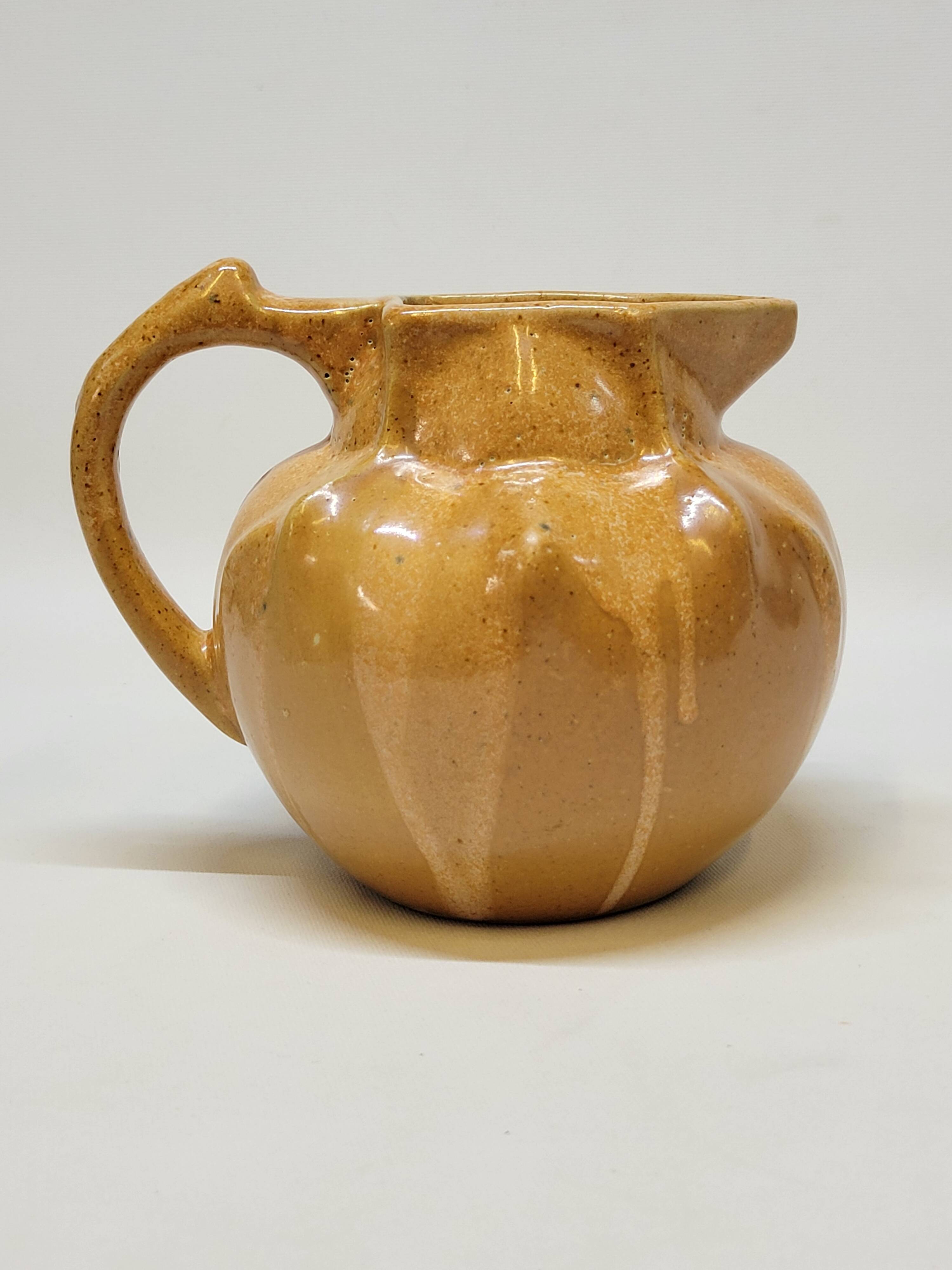 Antique Art Deco Art Nouveau Stoneware Pitcher Carafe 1 Liter