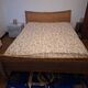 Vintage Double Bed in Iron and Wicker, 1980s