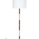 Big mid-century floor lamp / teak / aluminum / Danish modern design / 1960s / 1970s