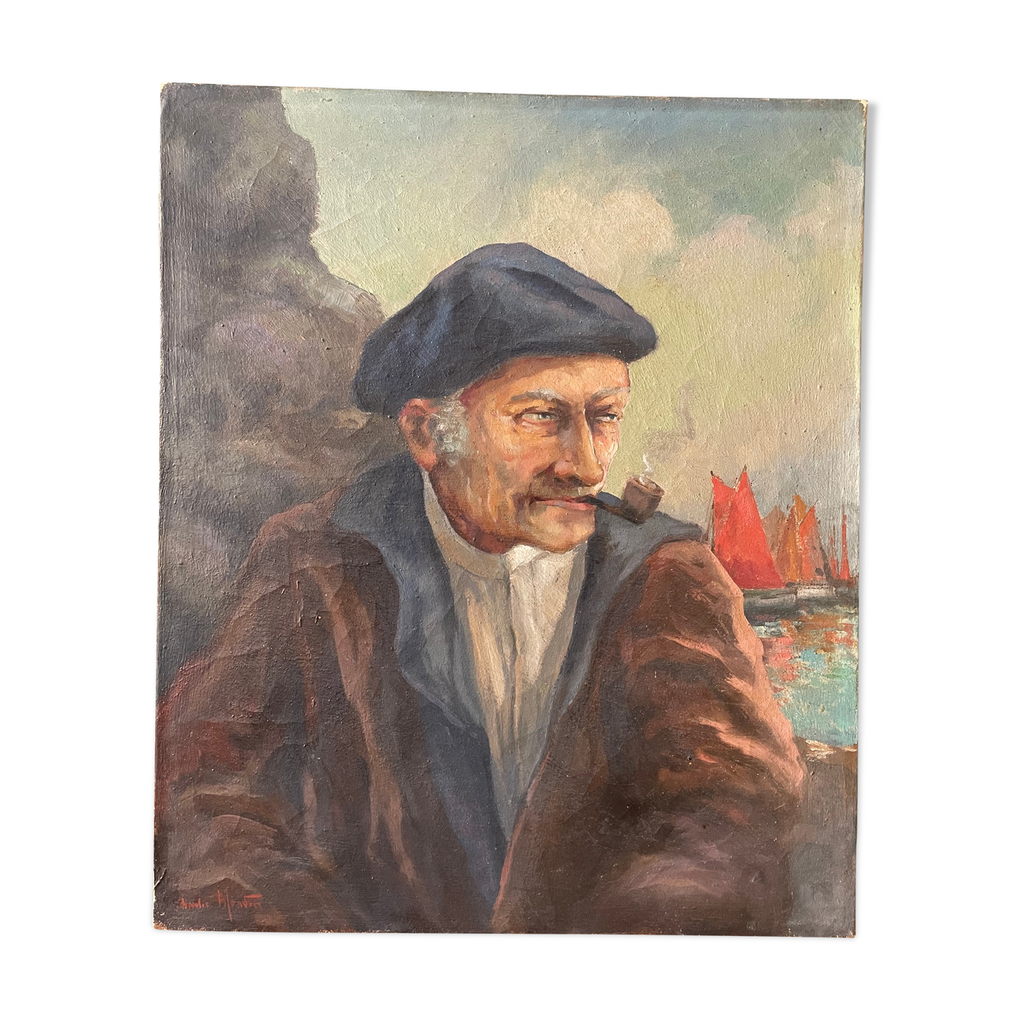 Tableau ancien signé Charles Blondin