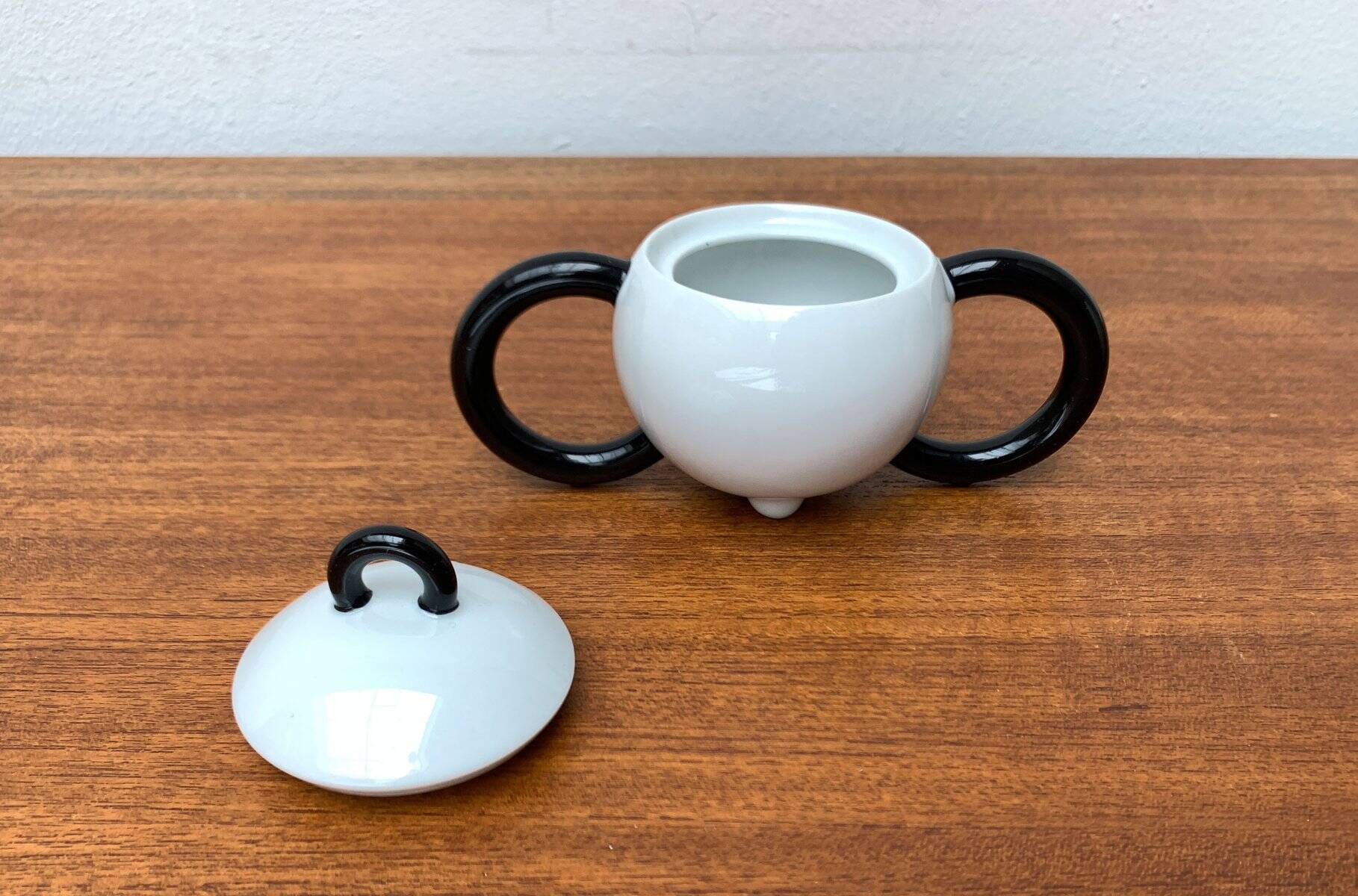 Pot à sucre et tasse à lait de la série Fantasia postmoderne allemande vintage par Matteo Thun pour Arzberg, années 1980, ensemble de 2