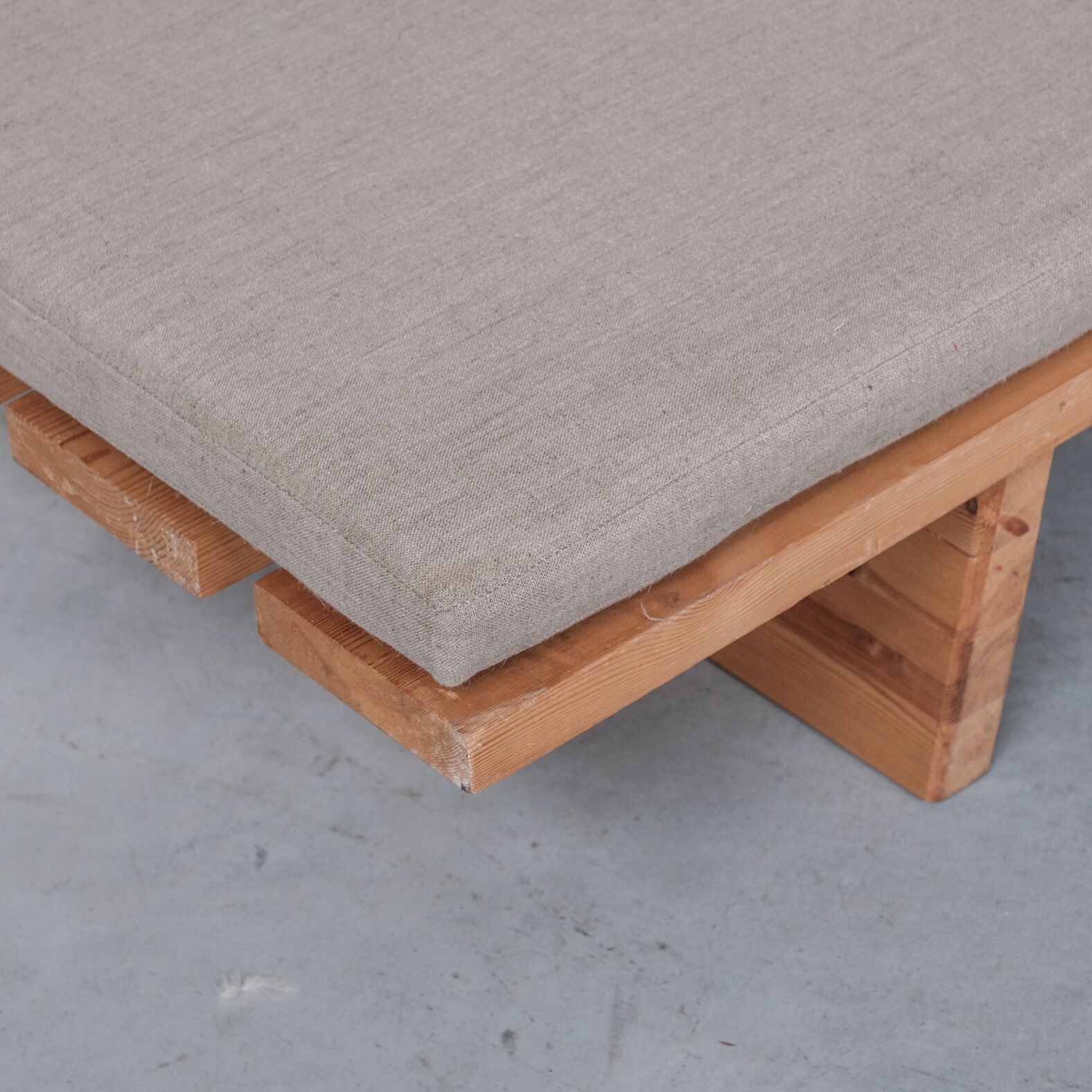 Danish Mid-Century Slatted Pine Day Bed (2 available)