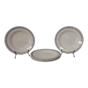 Lot de 6 assiettes creuses Terre