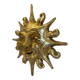 Large sculpted and gilded sun wall art - Artisanal craftsmanship / La Venexiana Venice
