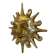 Large sculpted and gilded sun wall art - Artisanal craftsmanship / La Venexiana Venice