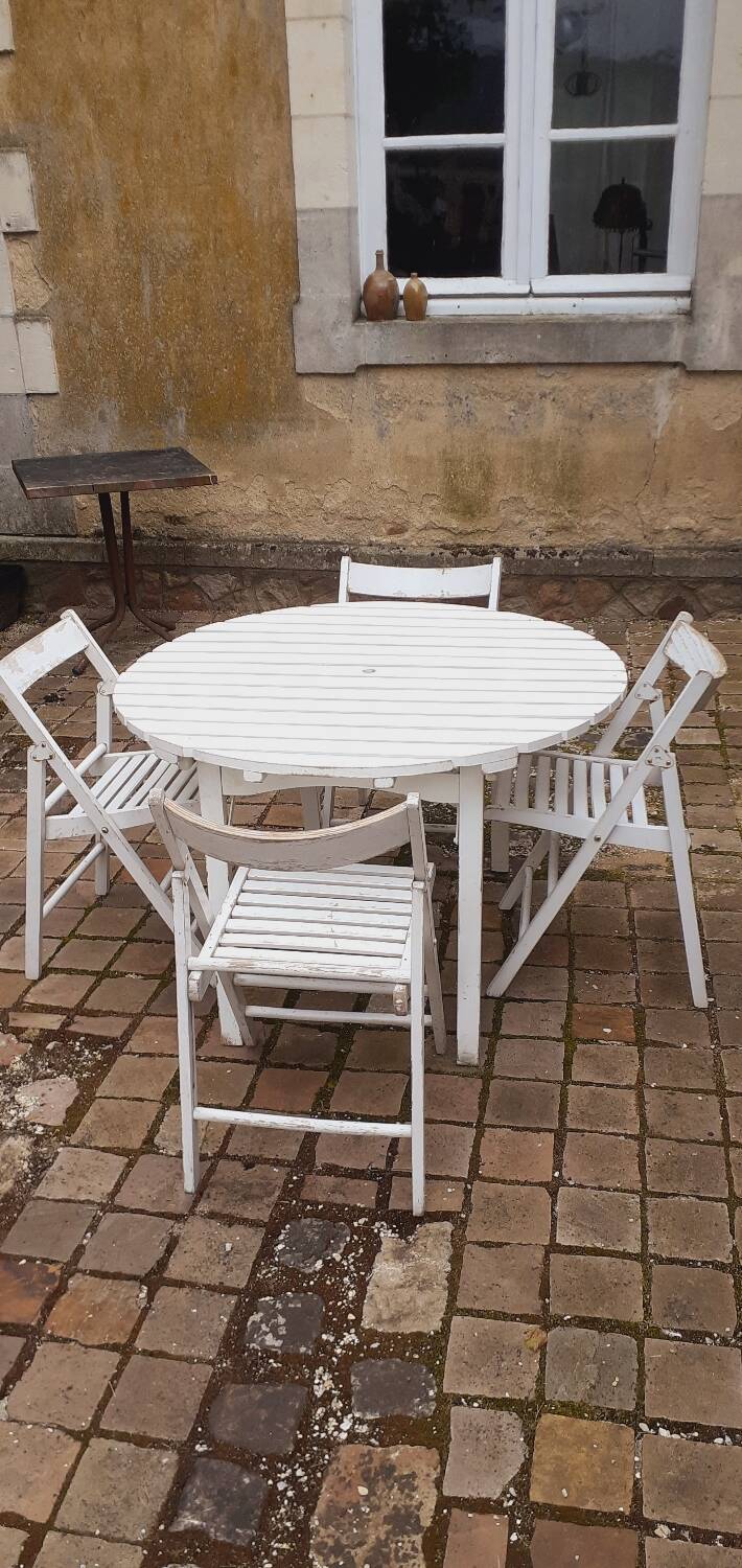 Vintage 60s wooden garden furniture