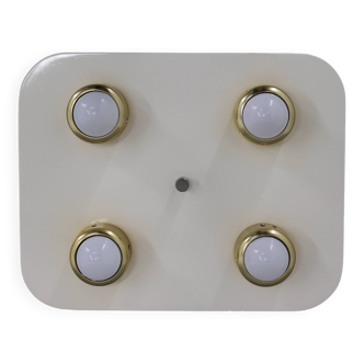 1970s Flush Mount Ceiling Light, Italy