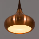 Copper orient hanging pendant lamp by jo hammerborg for fog & morup