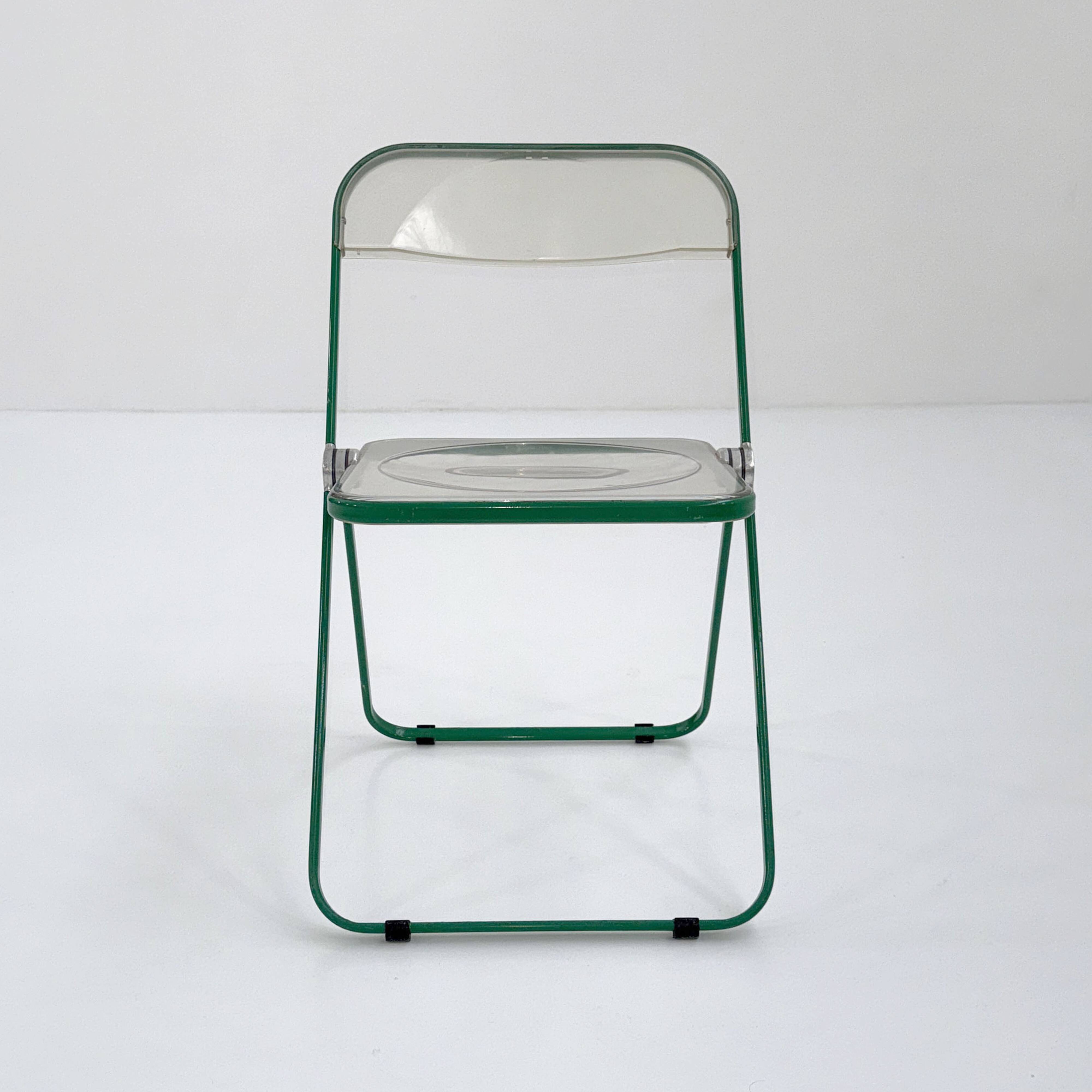 Green Plia Chair by Giancarlo Piretti for Castelli, 1960