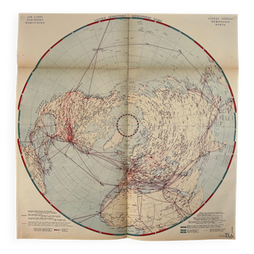 Airlines — Northern Hemisphere | Polar Projection