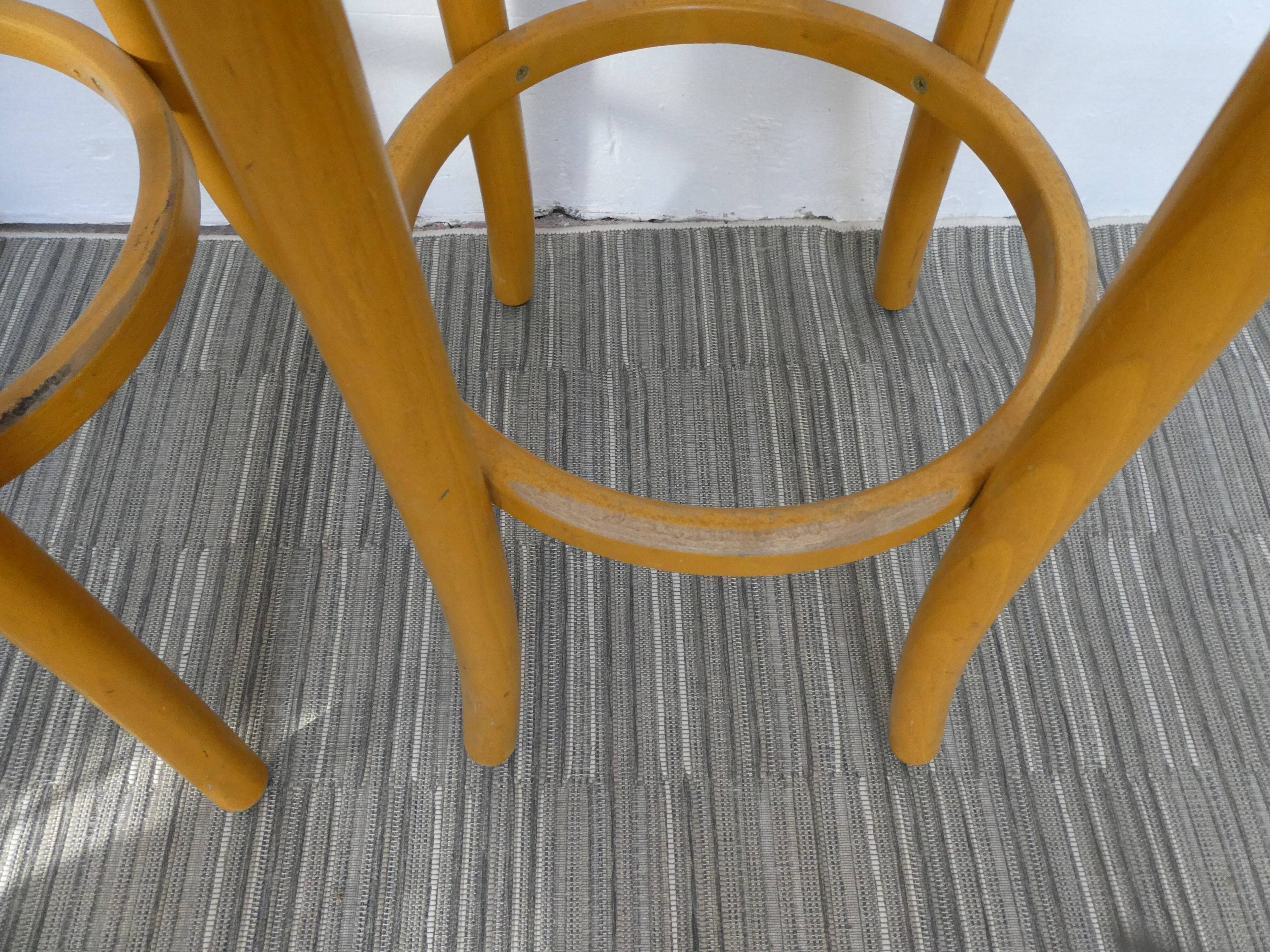 Pair of Baumann bar stools, 80s