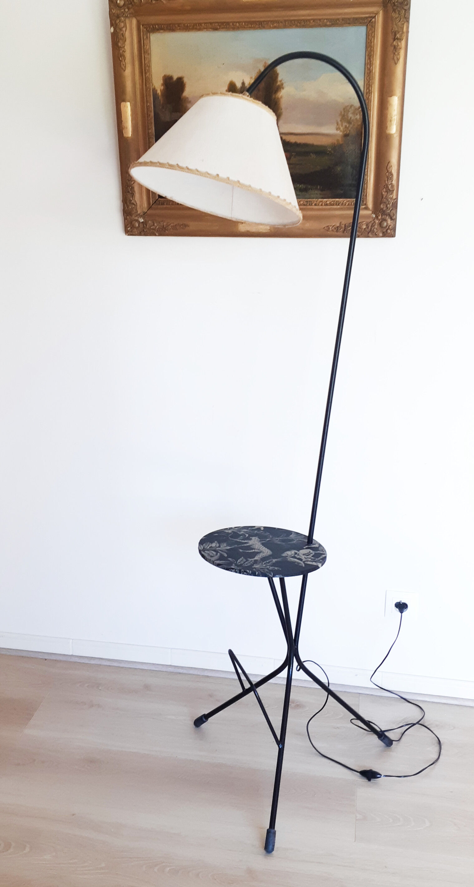 Tripod shelf lamp vintage 50s