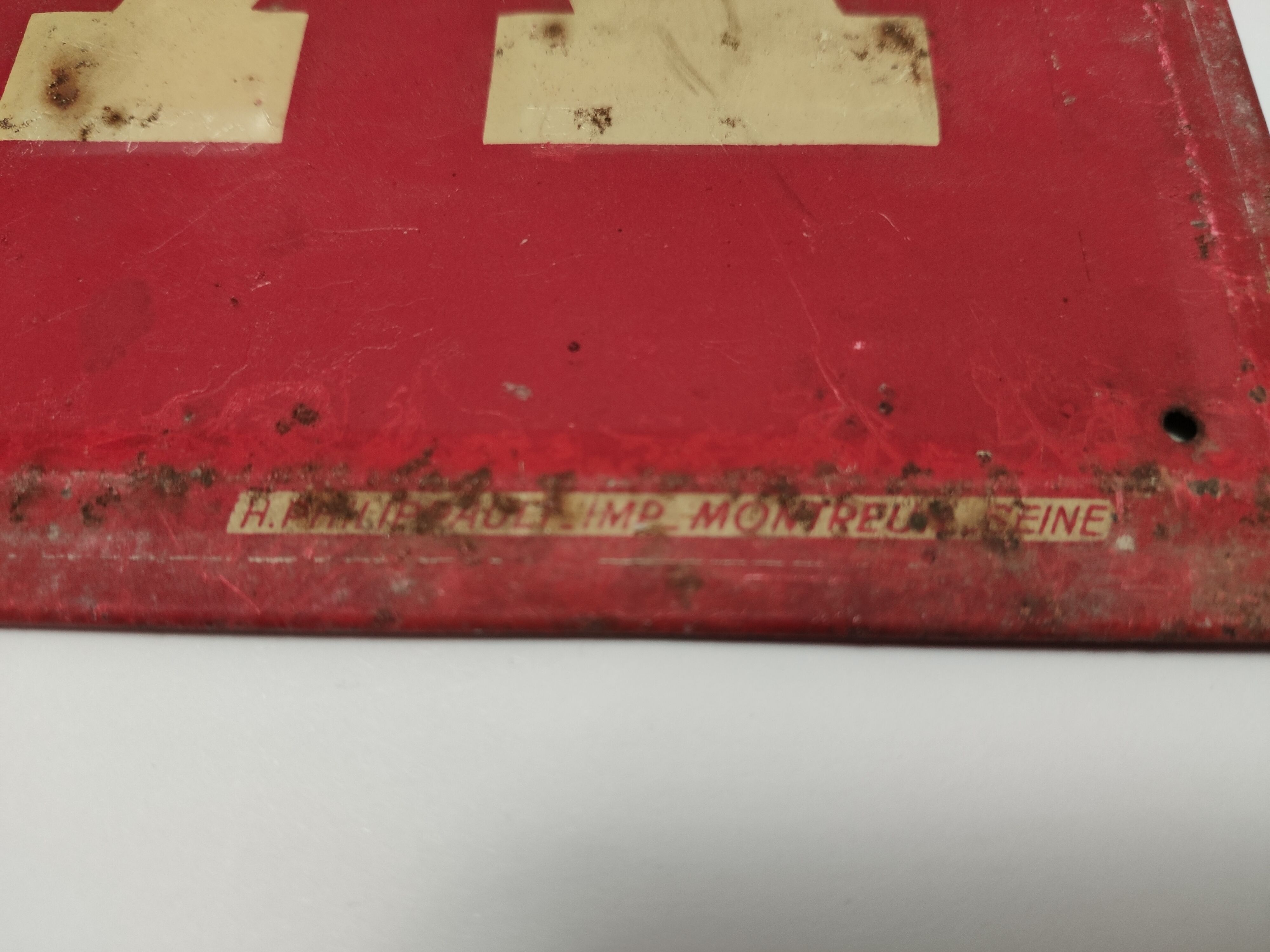 Viandox advertising plate