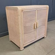Cabinet en roseau vintage, années 1970