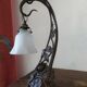 Art Nouveau wrought iron lamp