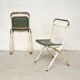 Pair folding Tolix T1 chairs
