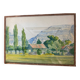 Old watercolor Savoyard landscape