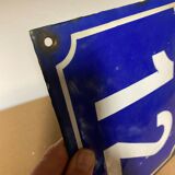 Old enamelled plaque number 12
