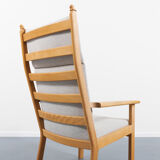 GE 284A high-backed lounge chair by Hans Wegner for Getama