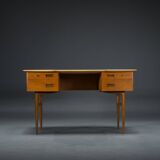 Mid-Century Teak Desk attributed to Musterring, 1960s