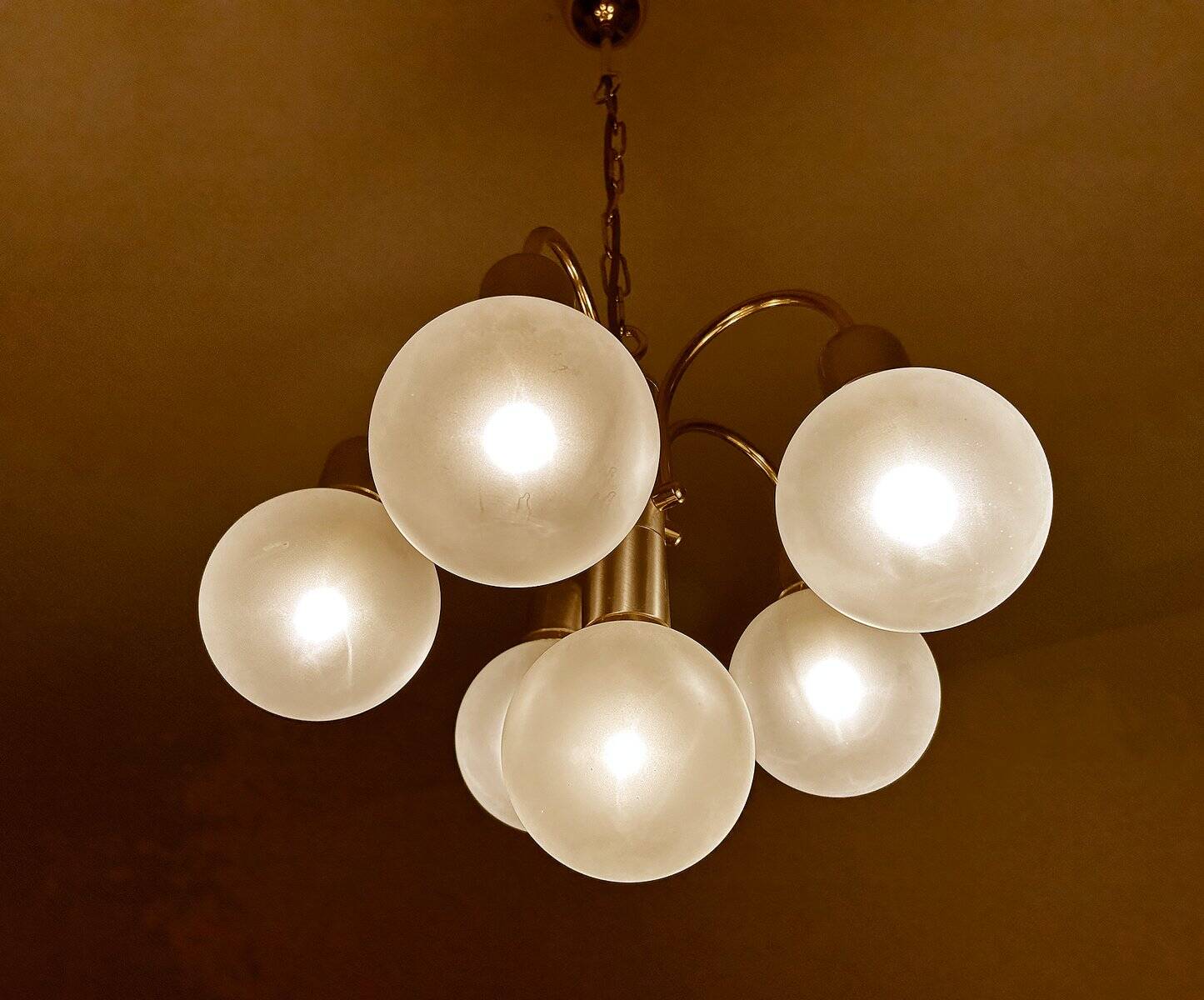 Lustre vintage de l'ère spatiale, années 1970