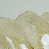 no. 1 of 2  mid century modern SCONCE wall lamp lustrous glass shell brass