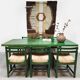 Vintage wooden dining set table & chairs Asko