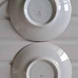 Porcelain flowering saucer cups