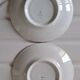 Coupelles soucoupes fleuries porcelaine