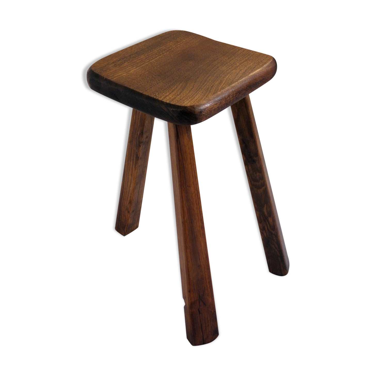 Tabouret tripode en bois