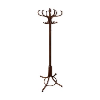 Porte-manteau perroquet bois courbé ancien