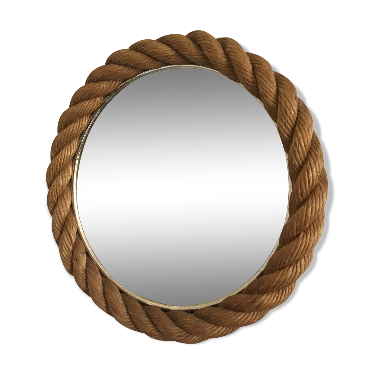 Handcrafted rope mirror 33cm