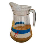 Pitcher with vintage glass summer décor